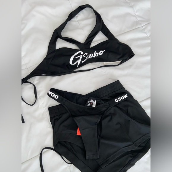 Black Bikini Skirt Set Gsuwoo - Picture 2 of 8